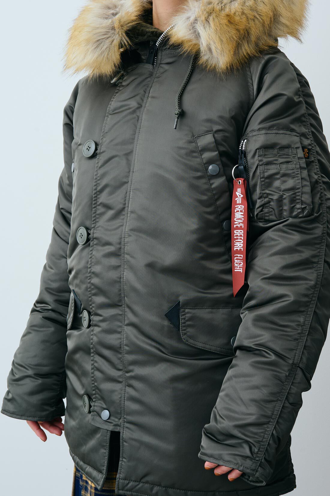 Real Stock|MEDE19F 〈SELECT〉【Alpha Industries】N-3B ジャケット Japanスペック|1.グレー