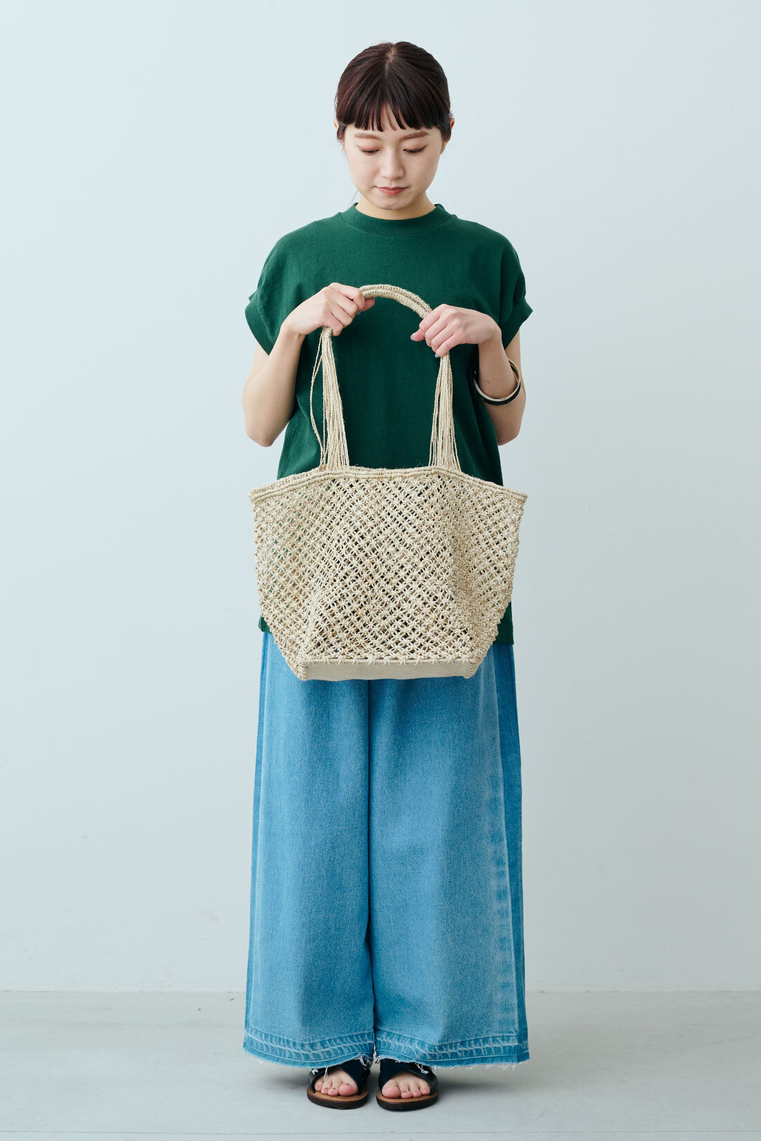 fashion special|【WEB限定・特急便】MEDE19F 〈SELECT〉 【MAISON BENGAL】大きめジュートバッグ
