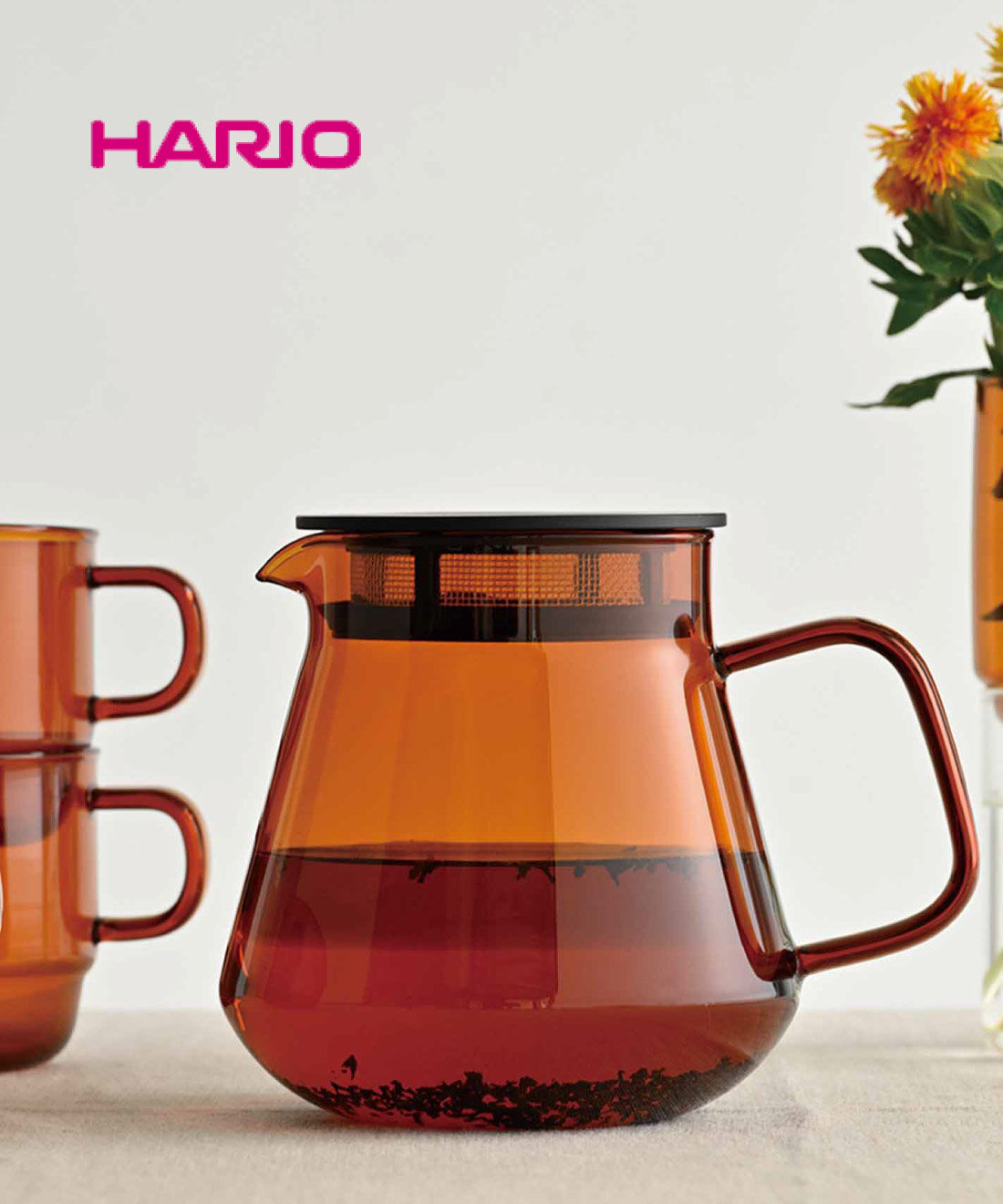 FELISSIMO PARTNERS|レトロ美しい　ＨＡＲＩＯ　ＣＯＬＯＲＳ　ティー＆コーヒーサーバー