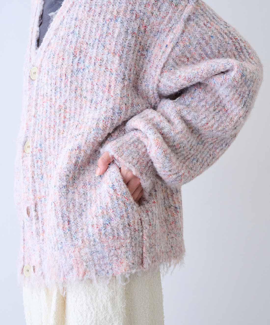MEDE19F|MEDE19F　起毛ミックス リバーシブルニットカーディガン