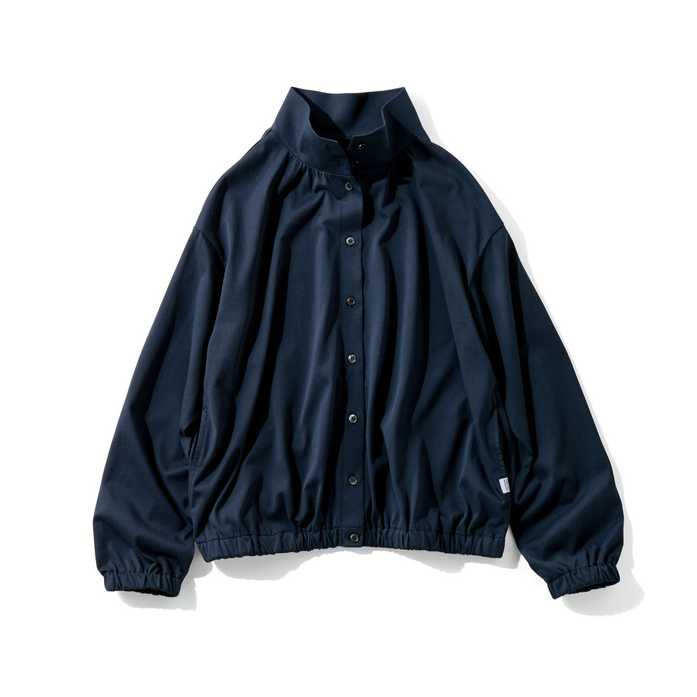 THREE FIFTY STANDARD | 遮熱 接触冷感素材のカットソーブルゾン〈ダークネイビー〉