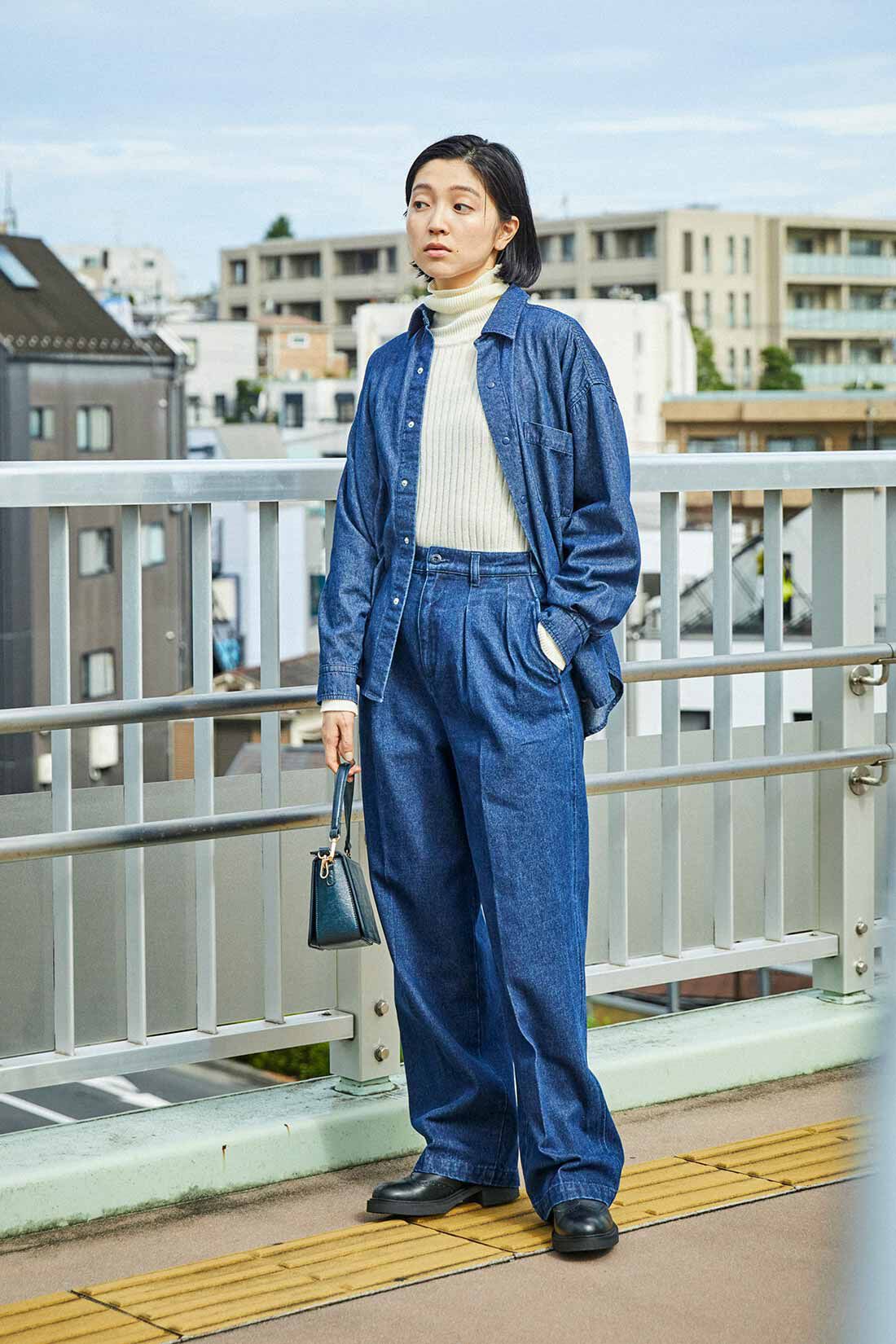 THREE FIFTY STANDARD|THREE FIFTY STANDARD ベーシックなデニムシャツ