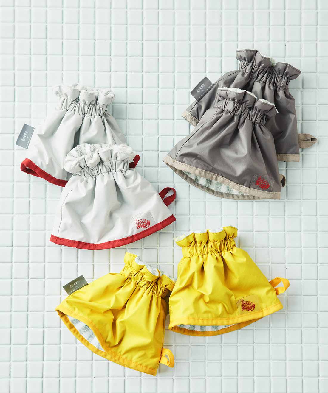 L'AMIPLUS|亀の子束子&times;ラミプリュス 袖口の水ぬれストレスにさよなら！ 撥水（はっすい）&times;ストライプ マイクロファイバーのアームカバーの会