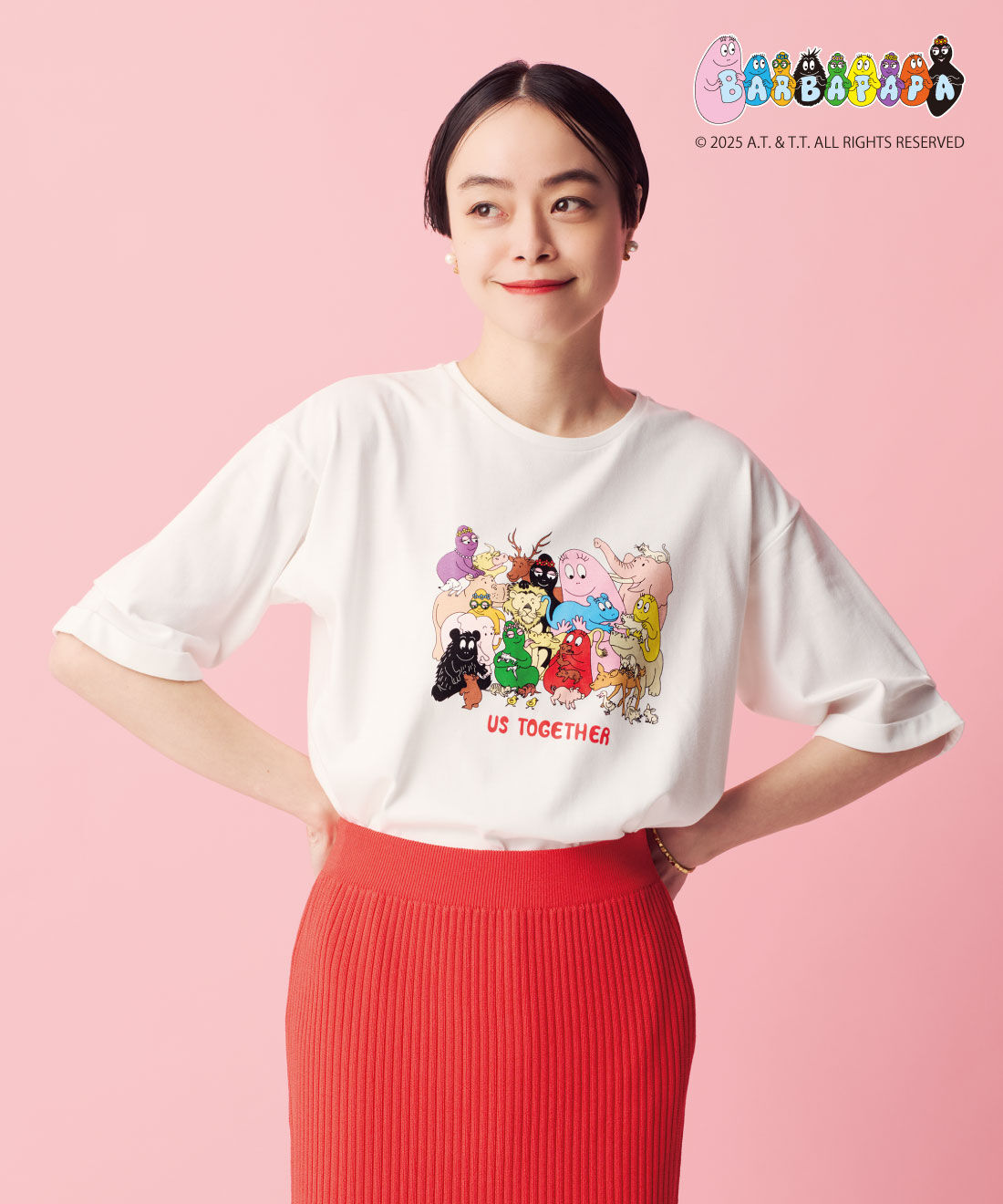 frauglatt|フラウグラット&times;バーバパパ 楽しい仲間と平和を願う 大人のロングTシャツ by LOVE＆PEACE PROJECT