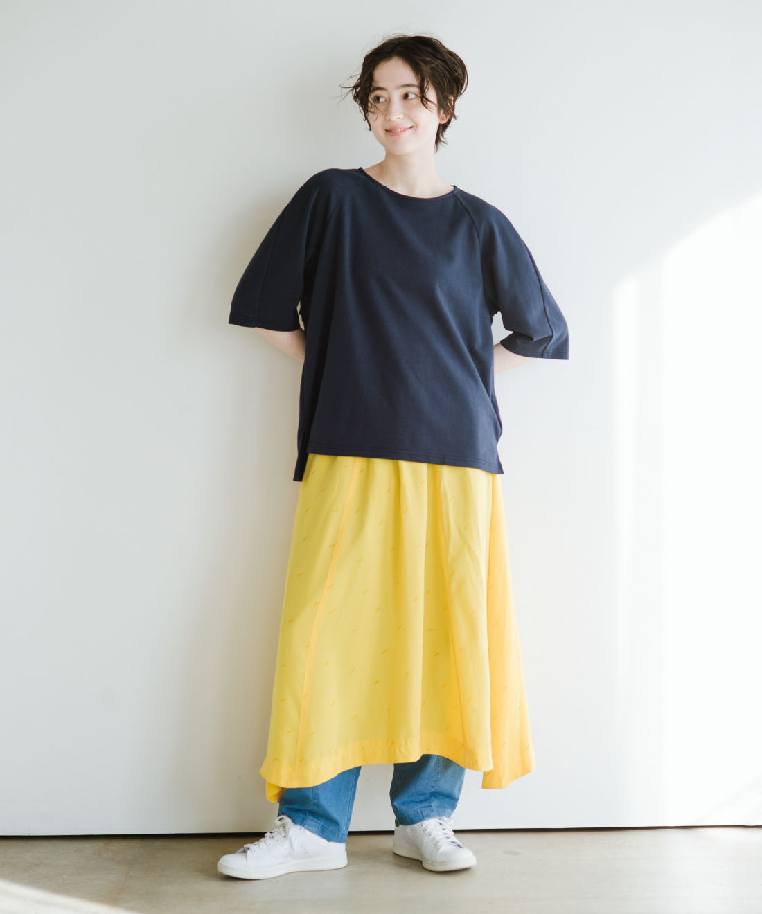 frauglatt|後ろ姿に自信が持てる ほんのりバックフリルトップス〈吸水速乾／接触冷感〉のコーディネート