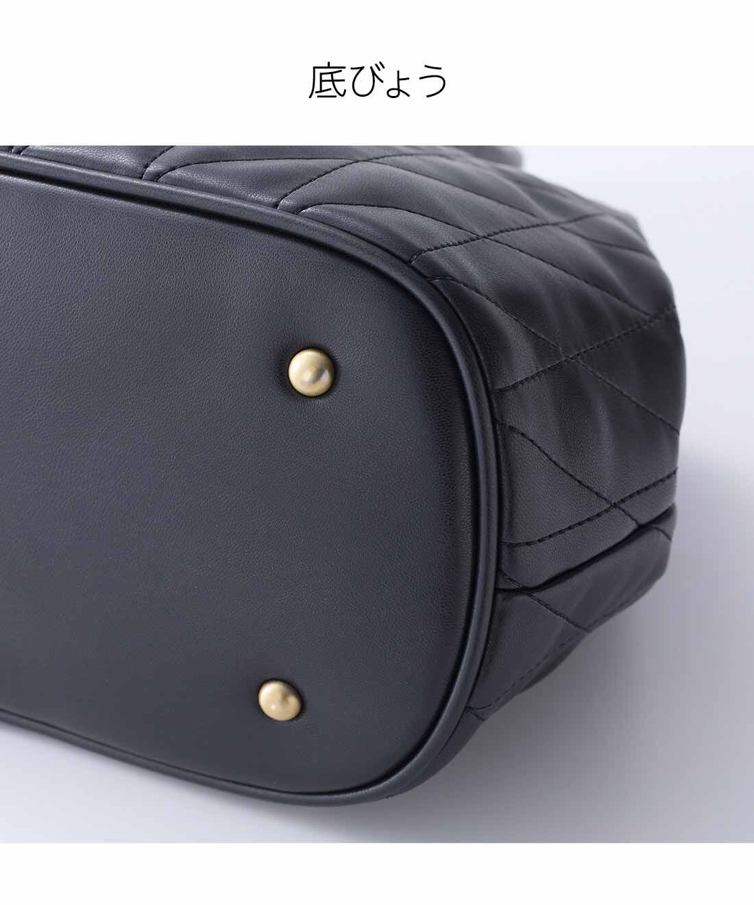 フェリシモファッションニュース|Her smileプロジェクト Fragment of Noir レトロシネマの世界に想いを馳せる キルティングダレスバッグ〈ノアール〉
