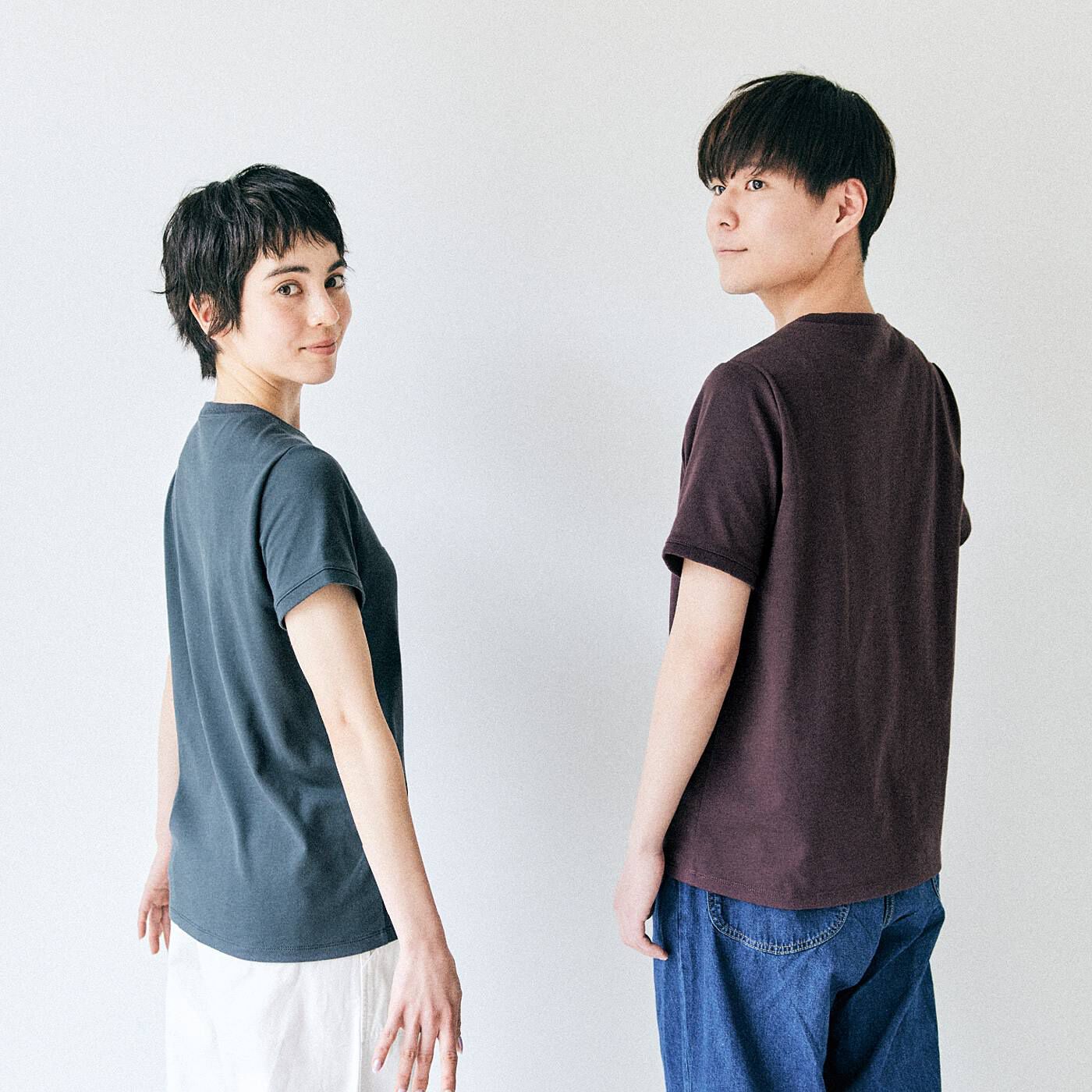flufeel | 着けるだけ背筋ピン！ヨガ気分Tシャツ〈アースカラー〉