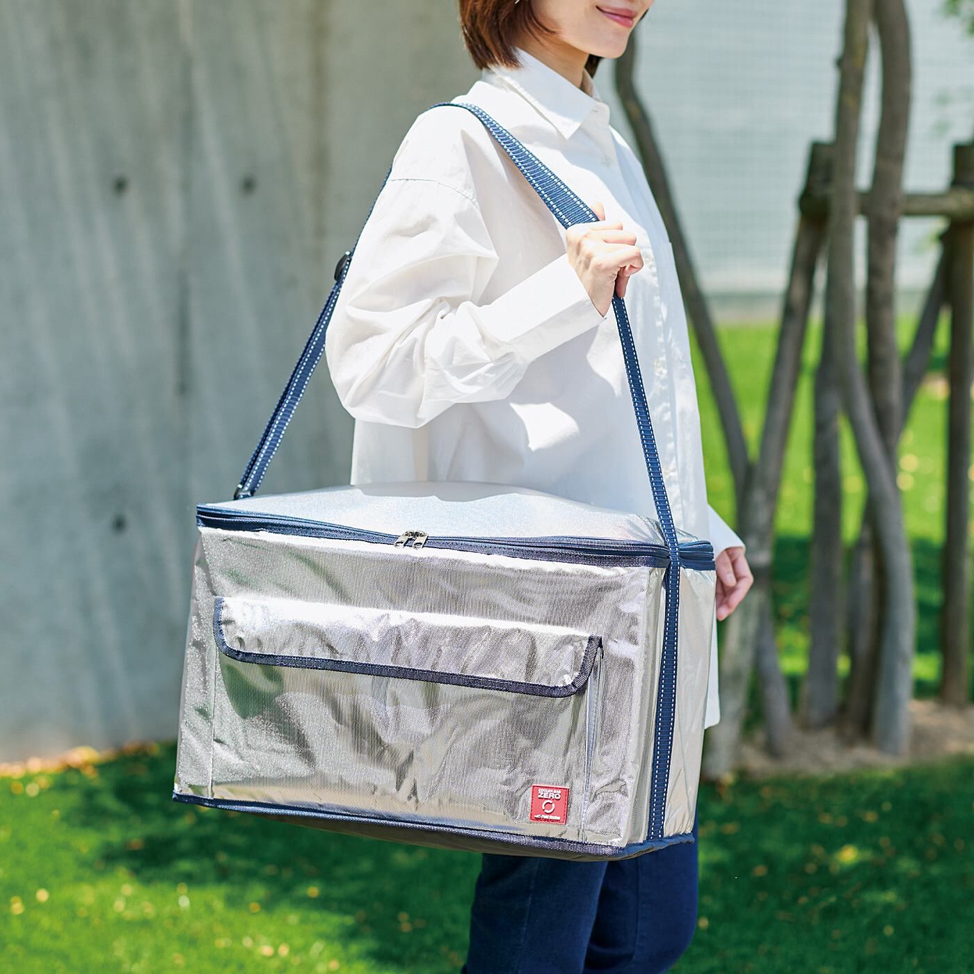フェリシモの雑貨 Kraso | たっぷり収納折りたたみ保冷ソフトクーラーバッグ35L
