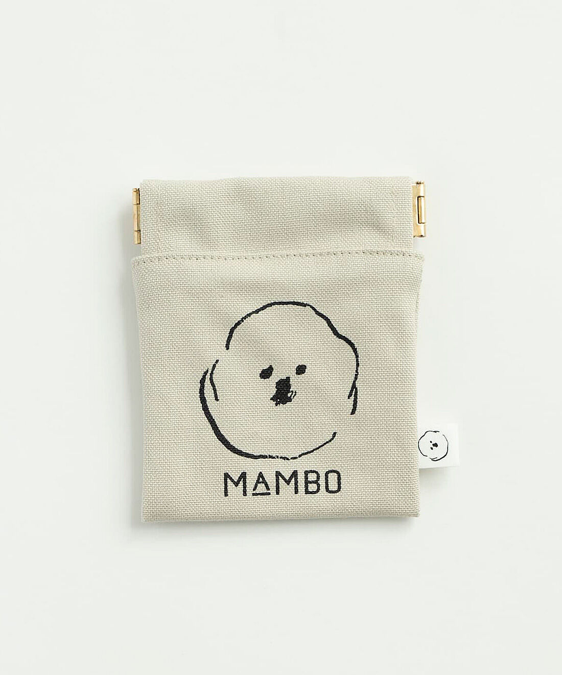 フェリシモの雑貨Kraso［クラソ］ | MAMBO フラットバネポーチ mini〈グレーベージュ〉
